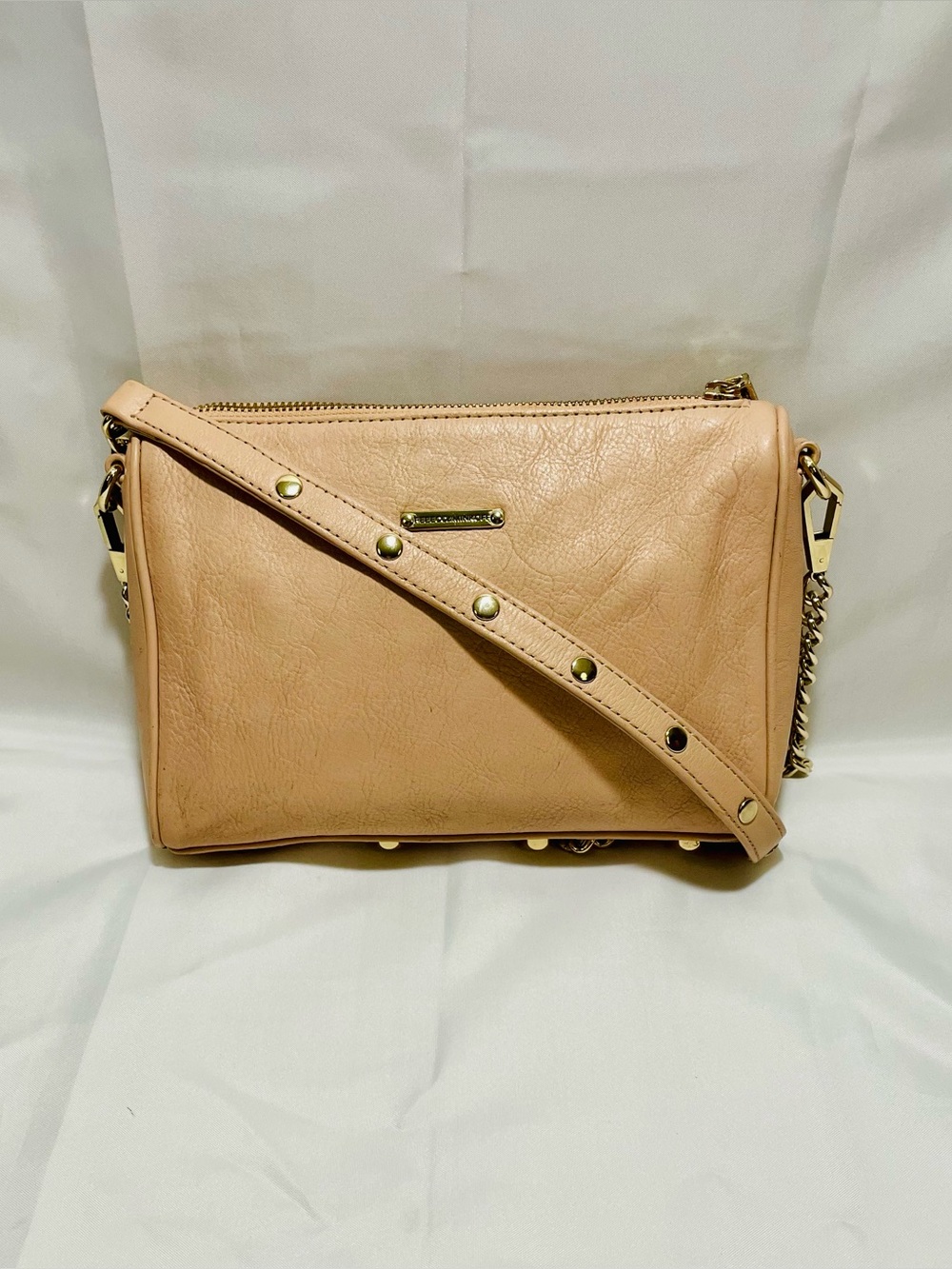 Rebecca Minkoff Mini 5-Zip Pebbled Leather Crossbody Bag